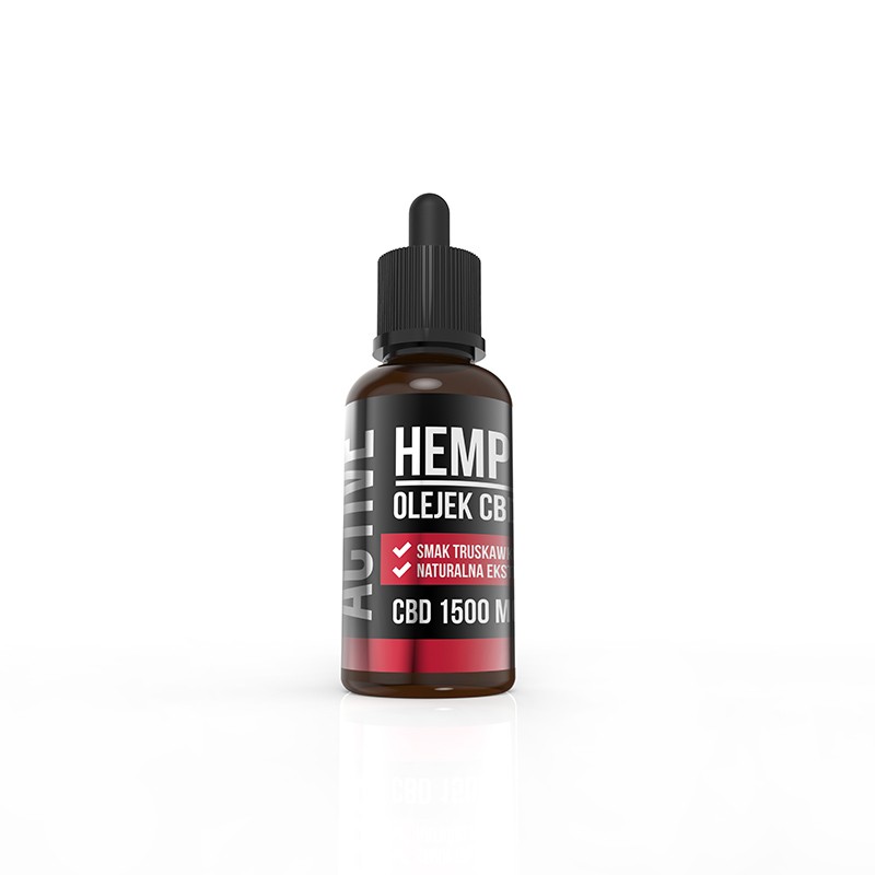 Hemp Pros Active truskawka 1500 mg 30 ml