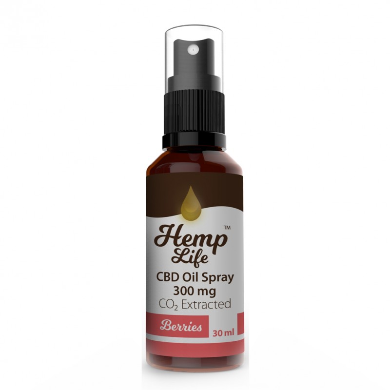 Hemp Life Spray Berries 300 mg 30 ml
