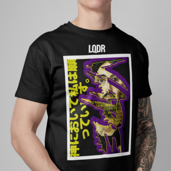 Koszulka czarna LQDR twarz