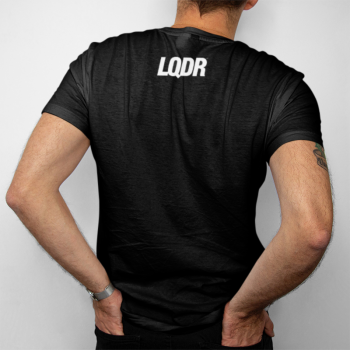 Koszulka czarna LQDR twarz
