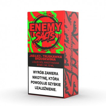 Enemy Salts Jabłko Truskawka Brzoskwinia 18 mg/ml 10 ml