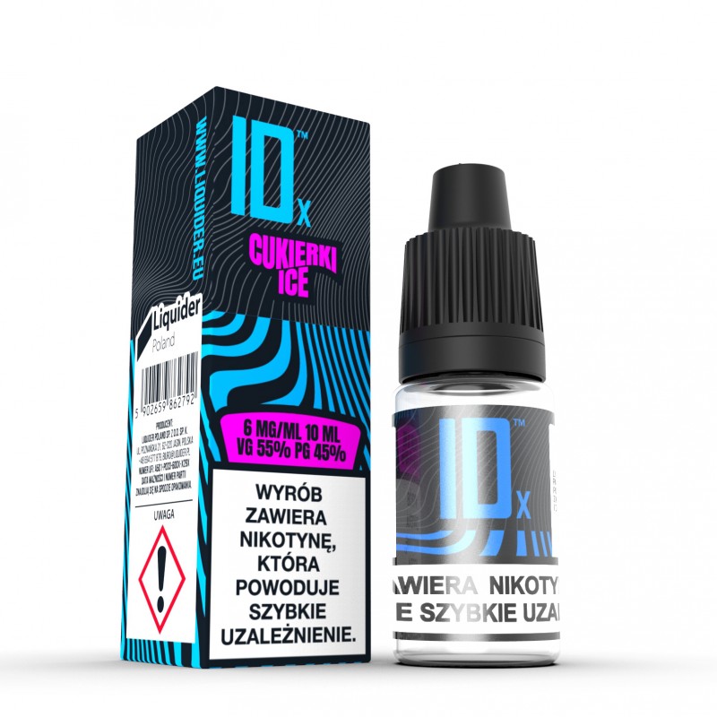 Liquid ID Cukierki ICE 6 mg/ml 10 ml Liquid ID Cukierki ICE 6 mg/ml 10 ml