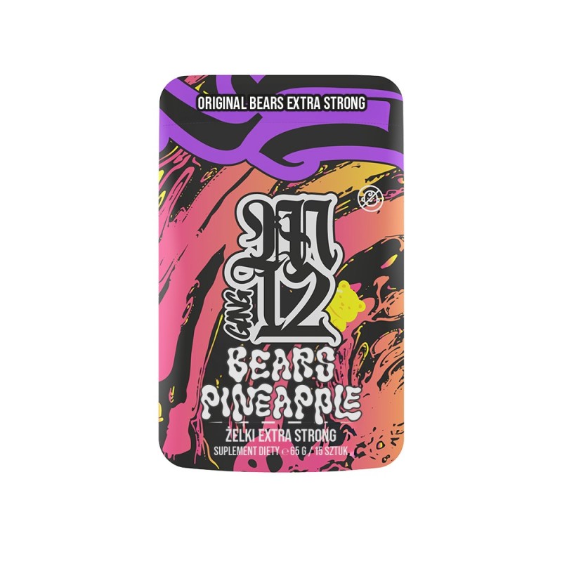 żelki konopne M12 BEARS Extra Strong-Pineapple