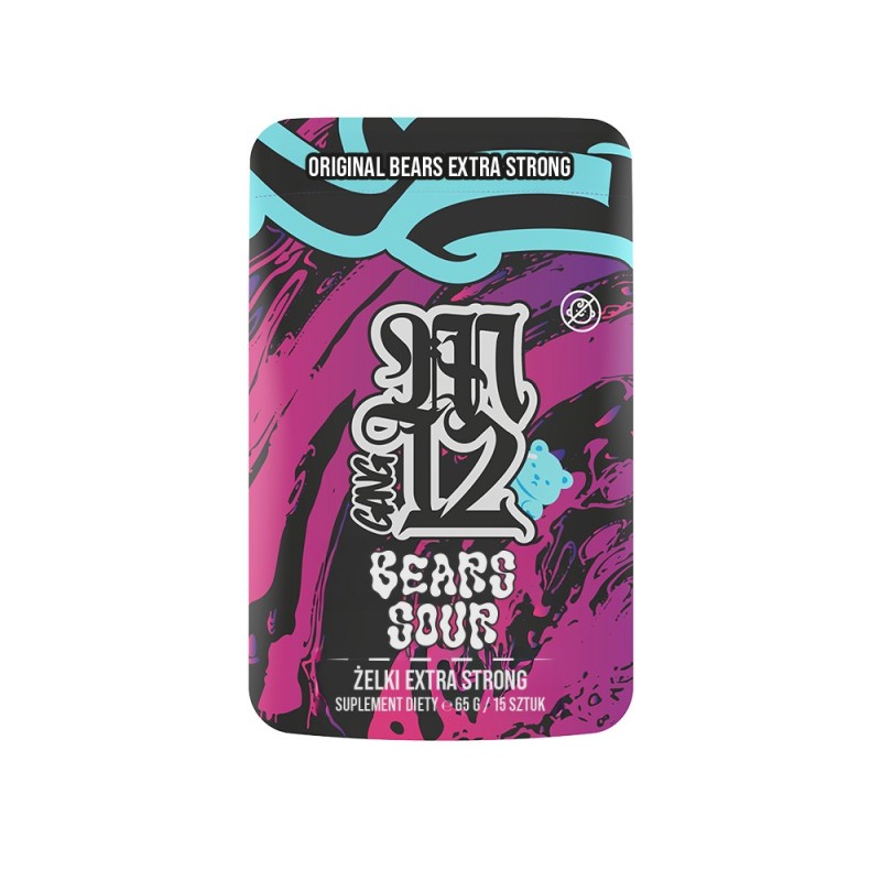 żelki konopne M12 BEARS Extra Strong-Sour